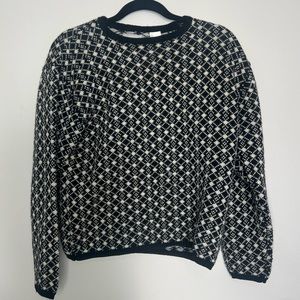 Esprit Sweater Black & White Wool